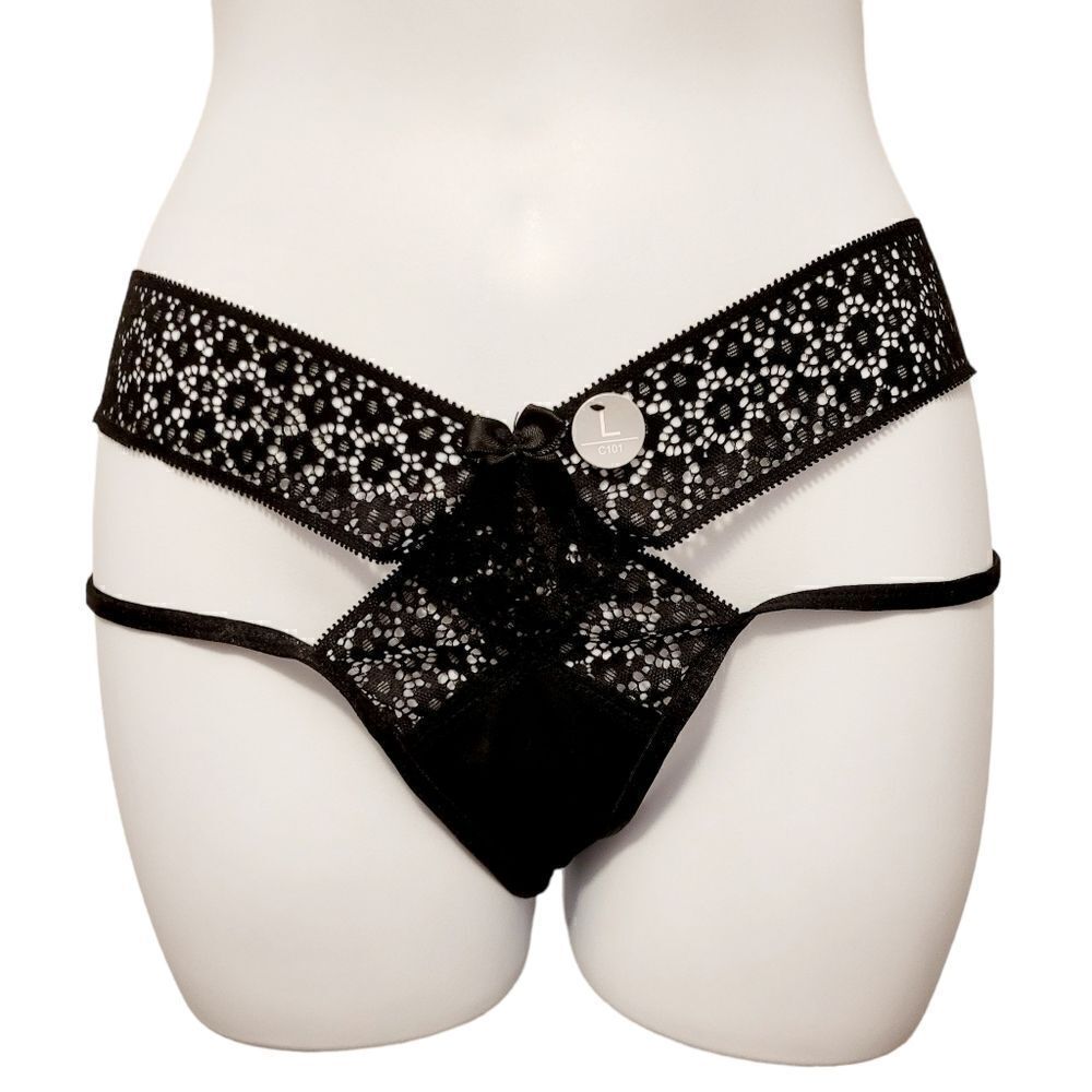 Brand NewΒ Sexy Black LaceβPantiesβunderwearβSize:βLarge